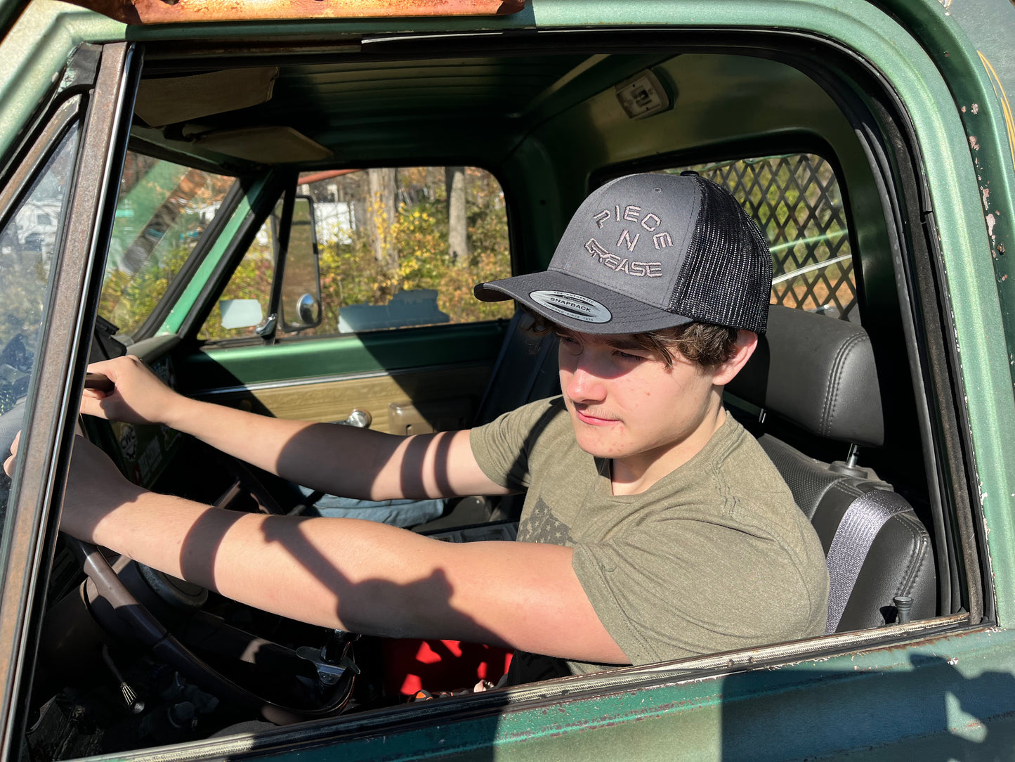 Gray & Black w/Gray stitching P&G hat