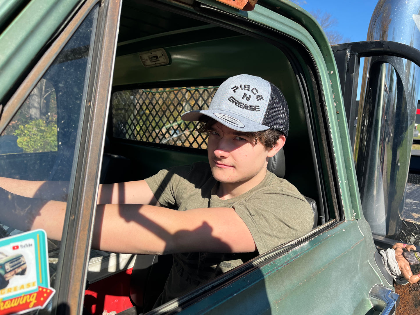 Gray & Black w/Black stitching P&G hat